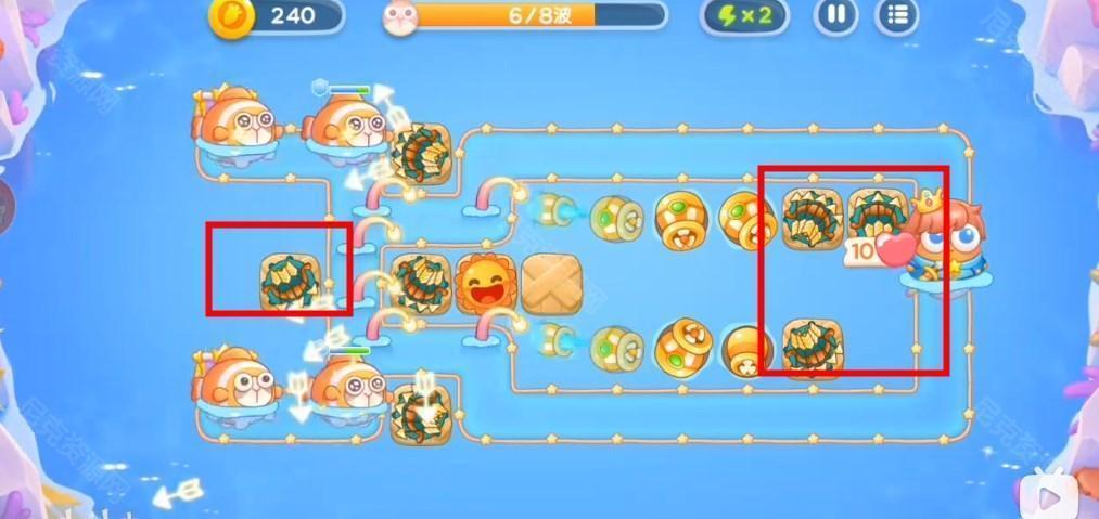 《保卫萝卜4》海的闺女第1关通关攻略