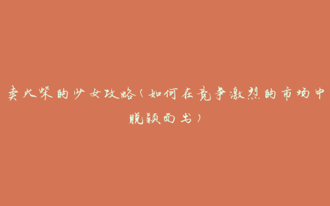 卖火柴的少女攻略(如何在竞争激烈的市场中脱颖而出)
