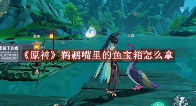 原神鹈鹕嘴里的鱼宝箱怎么拿